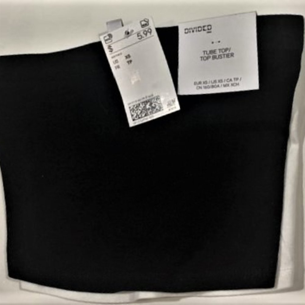 New- H&M 2-Pack Crop Tube Tops Size XS